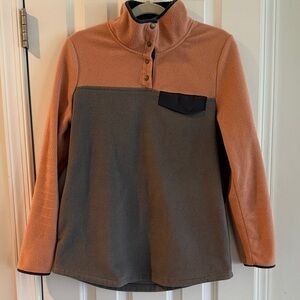 Entro gray and blush Fleece Pullover